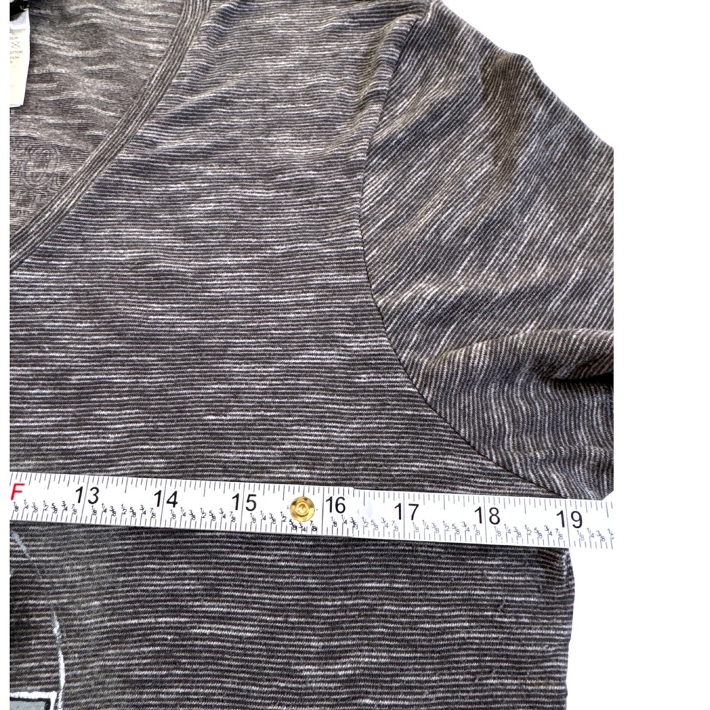 HARLEY-DAVIDSON Texas Longhorn V-Neck Graphic Tee Gray Space Dye Women's L - Picture 9 of 12